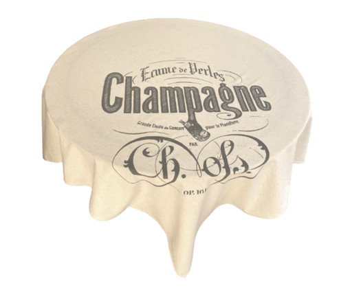 Toalha de Mesa em Linho Quadrada Champagne - Bege, Bege | WestwingNow