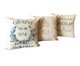 Jogo de Capas de Almofadas Vintage - Bege, Bege | WestwingNow