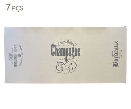 Jogo de Toalha e Guardanapos Champagne Bege - 06 Lugares | Westwing