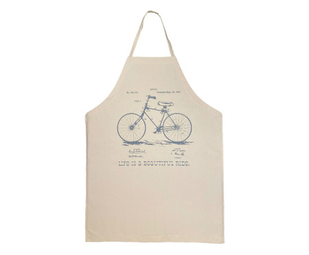 Avental de Cozinha Bike - Bege