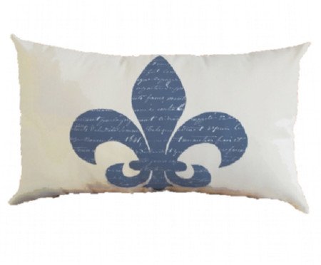 Capa de Almofada Retangular Flor de Lis - Bege | Westwing