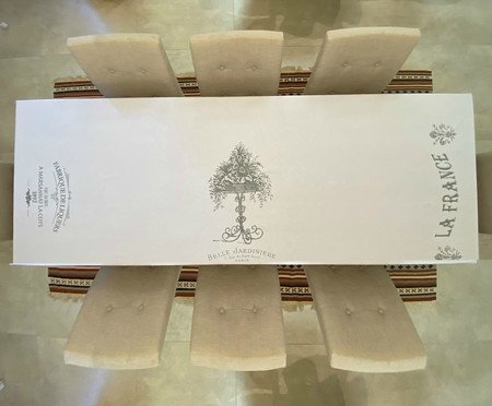 Toalha de Mesa em Linho Jardinière Branco - Branco | Westwing