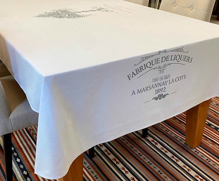 Toalha de Mesa em Linho Jardinière Branco - Branco | Westwing