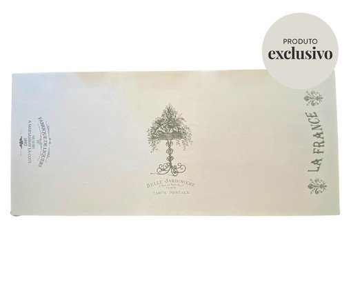 Toalha de Mesa em Linho Jardinière Branco - Branco, Branco | WestwingNow