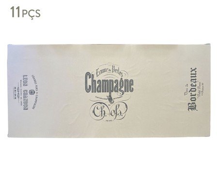 Jogo de Toalha e Guardanapos Champagne Bege - 10 Lugares | Westwing