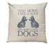 Capa de Almofada Dogs - Bege, Bege | WestwingNow