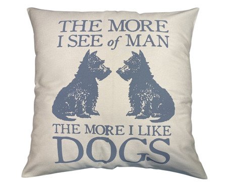 Capa de Almofada Dogs - Bege | Westwing