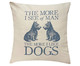 Capa de Almofada Dogs - Bege, Bege | WestwingNow