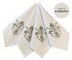 Jogo de Guardanapos em Linho Branco Flor de Lis Branco - 04 Peças, Branco | WestwingNow