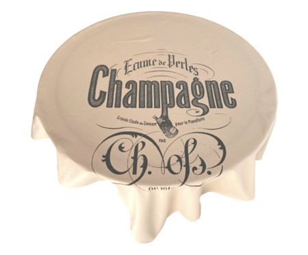 Toalha de Mesa Quadrada Champagne - Bege