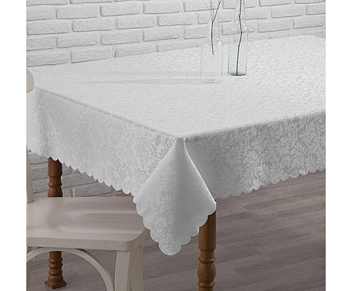 Toalha de Mesa Íbis Outono - Branca, Branco | WestwingNow