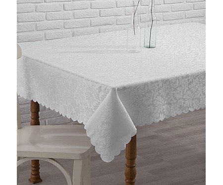 Toalha de Mesa Íbis Outono - Branca