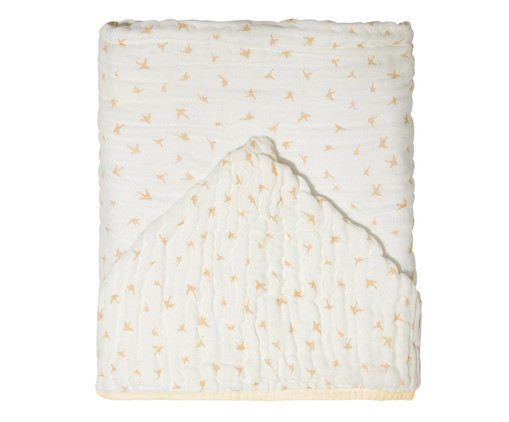 Toalha de Banho Soft Bamboo Mami com Capuz Silhueta Pássaros 116 Fios, multicolor | WestwingNow