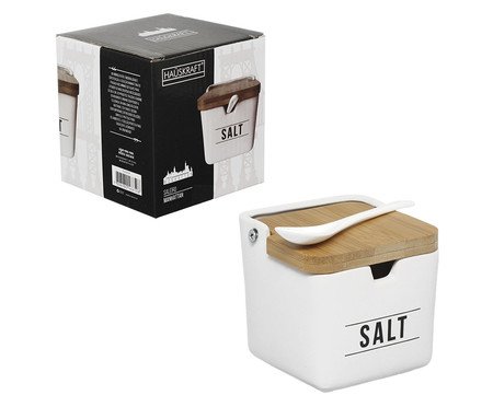 Saleiro Manhattan Salt em Porcelana Branco | Westwing