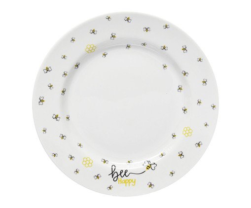Prato para Sobremesa Honey em Porcelana Branca, Branco | WestwingNow