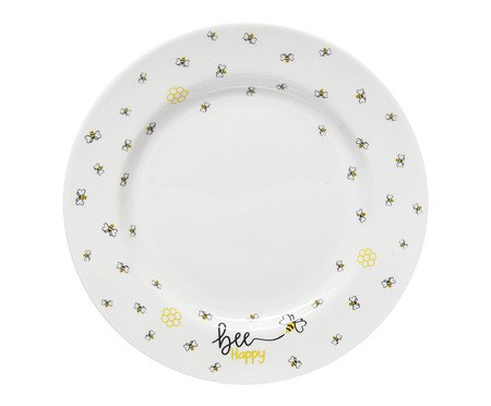 Prato para Sobremesa Honey em Porcelana Branca | Westwing