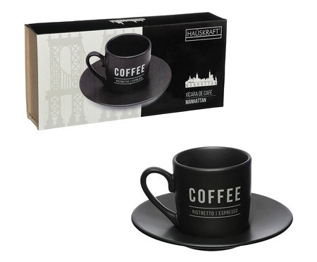 Jogo de Xícaras de Café em Porcelana Manhattan | Westwing