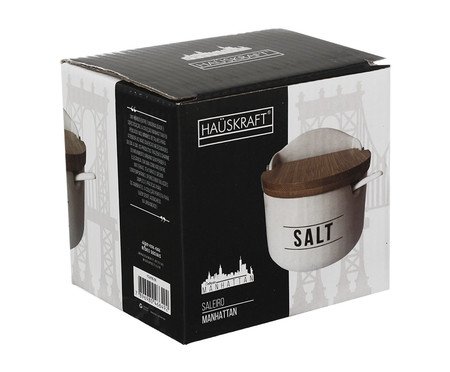 Saleiro Manhattan Salt em Porcelana Branco | Westwing