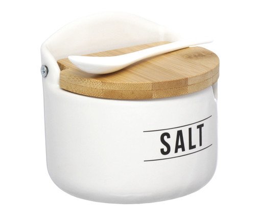 Saleiro Manhattan Salt em Porcelana Branco, Branco | WestwingNow