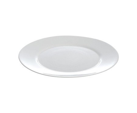 Prato para Sobremesa Flare Branco | Westwing