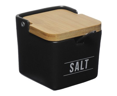Saleiro Manhattan Salt em Porcelana Preto | Westwing