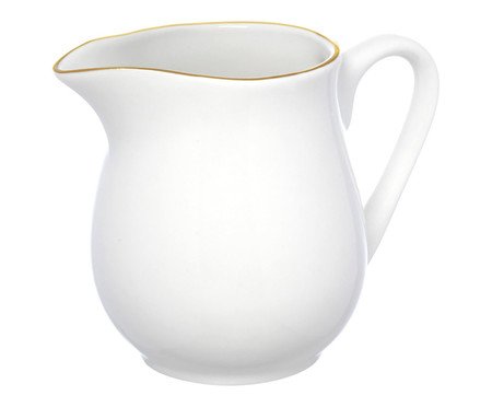 Leiteira Roya em Porcelana Branca