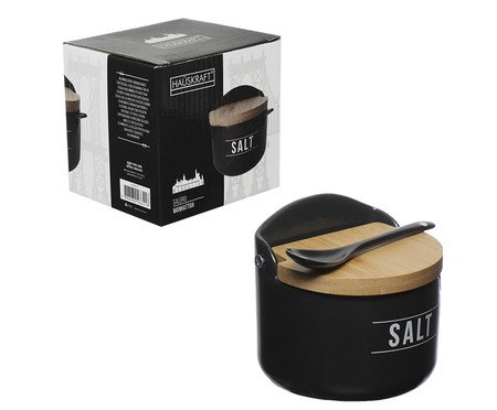 Saleiro Manhattan Salt em Porcelana Preto | Westwing