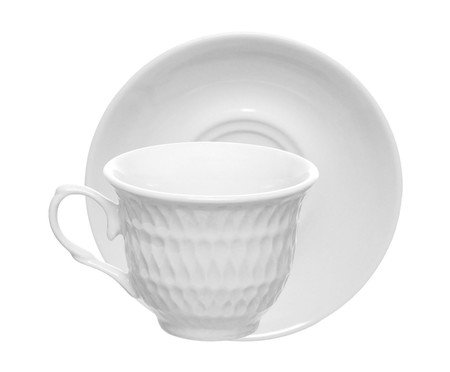 Jogo de Xícara para Café Asdra em Porcelana Branca | Westwing