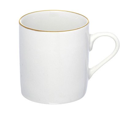 Jogo de Xícara para Café Roya em Porcelana Branca | Westwing