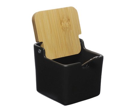 Saleiro Manhattan em Porcelana Preto | Westwing