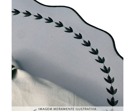 Lugar Americano Duplo Impermeável - Branco e Vermelho II | Westwing