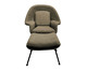Poltrona Womb Chair com Pufe Revestida  Boucle  Bege, beige | WestwingNow