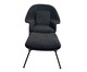 Poltrona Womb Chair com Pufe Revestida  Boucle  Chumbo, grey | WestwingNow
