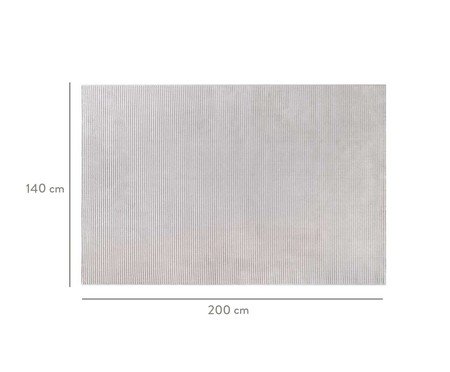 inativado_Tapete Sofia Bege e Cinza - 140X200cm | Westwing