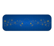 Passadeira Merry Christmas Blue - 34X120cm | WestwingNow