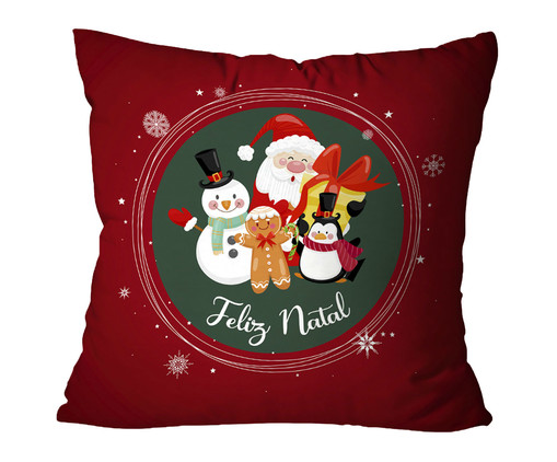 Capa de Almofada Feliz Natal - 45X45cm, multicolor | WestwingNow