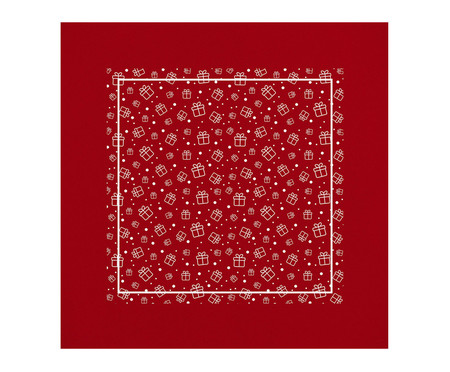 Toalha de Mesa Quadrada Ceia de Natal - 145X145cm