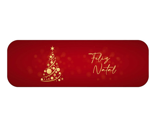 Passadeira Feliz Natal Vermelho - 34X120cm, multicolor | WestwingNow