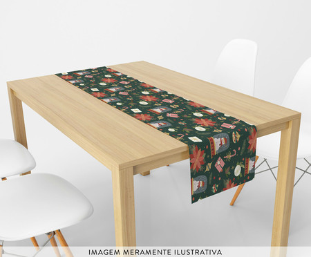 Trilho de Mesa Ceia de Natal - 45X145cm | WestwingNow