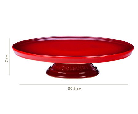 Suporte para Bolo em Cerâmica -  Vermelho | Westwing