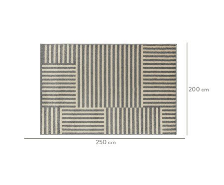 Tapete Polo Nice Grafite e Areia | Westwing