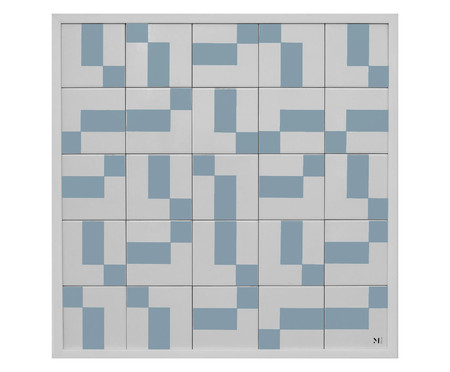 Quadro Blocks Azul Claro  - Hometeka