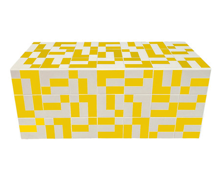 Banco Blocks Amarelo  - Hometeka