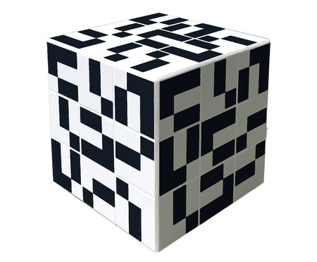 Cubo Blocks Preto  - Hometeka