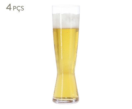 Jogo de Copos para Cerveja em Vidro Wil - Transparente | WestwingNow