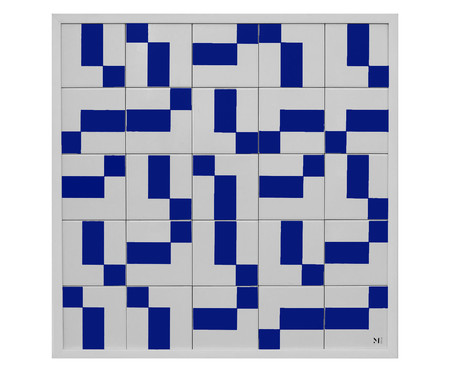 Quadro Blocks Azul  - Hometeka