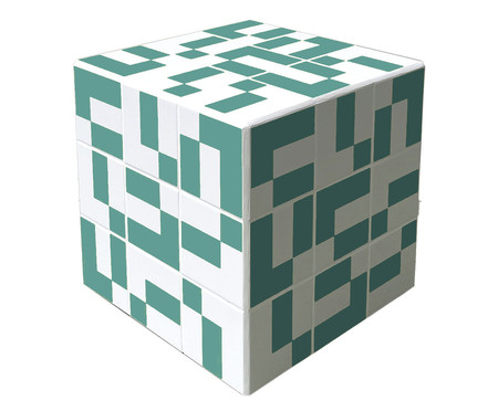 Cubo Blocks Verde Água  - Hometeka