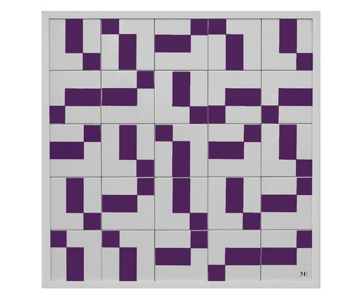 Quadro Blocks Roxo  - Hometeka, purple | WestwingNow