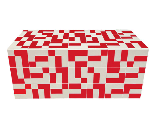 Banco Blocks Vermelho  - Hometeka, red | WestwingNow