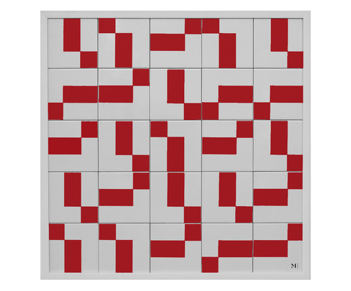 Quadro Blocks Vermelho  - Hometeka, red | WestwingNow